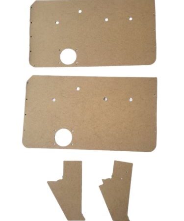 Pair of Manual Front Door Panels w/Kick Panels fits Jeep J-series 73-88