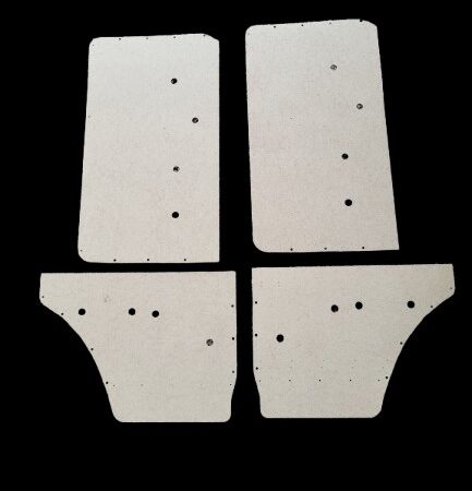 Pair of Manual Window Front & Rear Door Panels fits Jeep Wagoneer 73-83