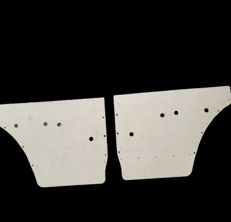 Pair of Manual Window Rear Door Panels fits Jeep Wagoneer 73-83