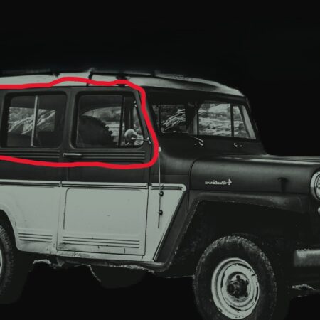 Reproduction Glass fits Willys Wagon with One Piece Windshield 60-63