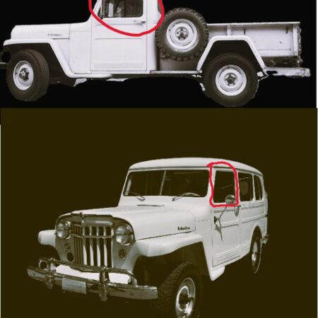 Reproduction Door/Vent Glass kit fits Willys Pickup/Wagon 46-63