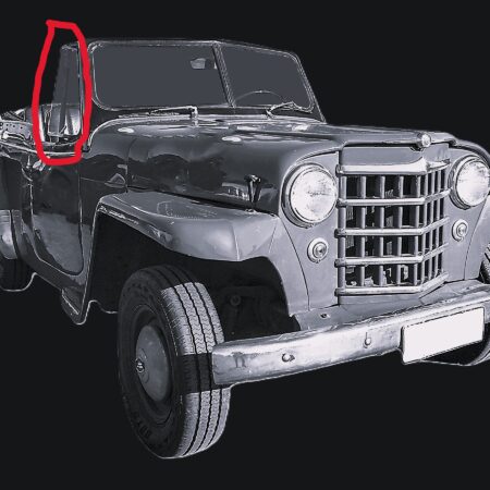 Reproduction Pair of Vent Glass fits Willys Jeepster Vent glass 48-51