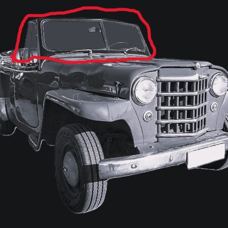 Reproduction Complete glass Package fits Willys Jeepster 48-51